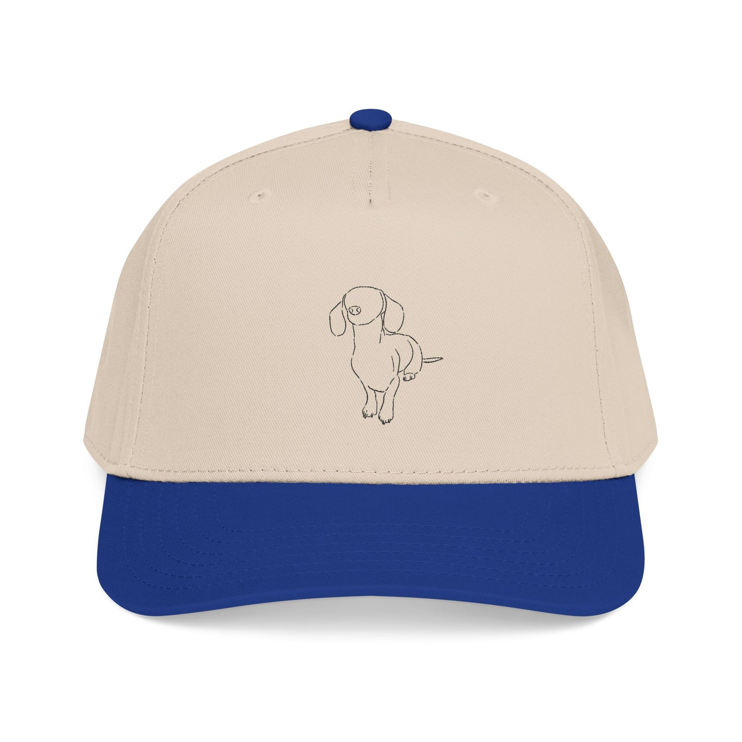 Dachshund Embroider Mid Profile Baseball Cap | Design 3