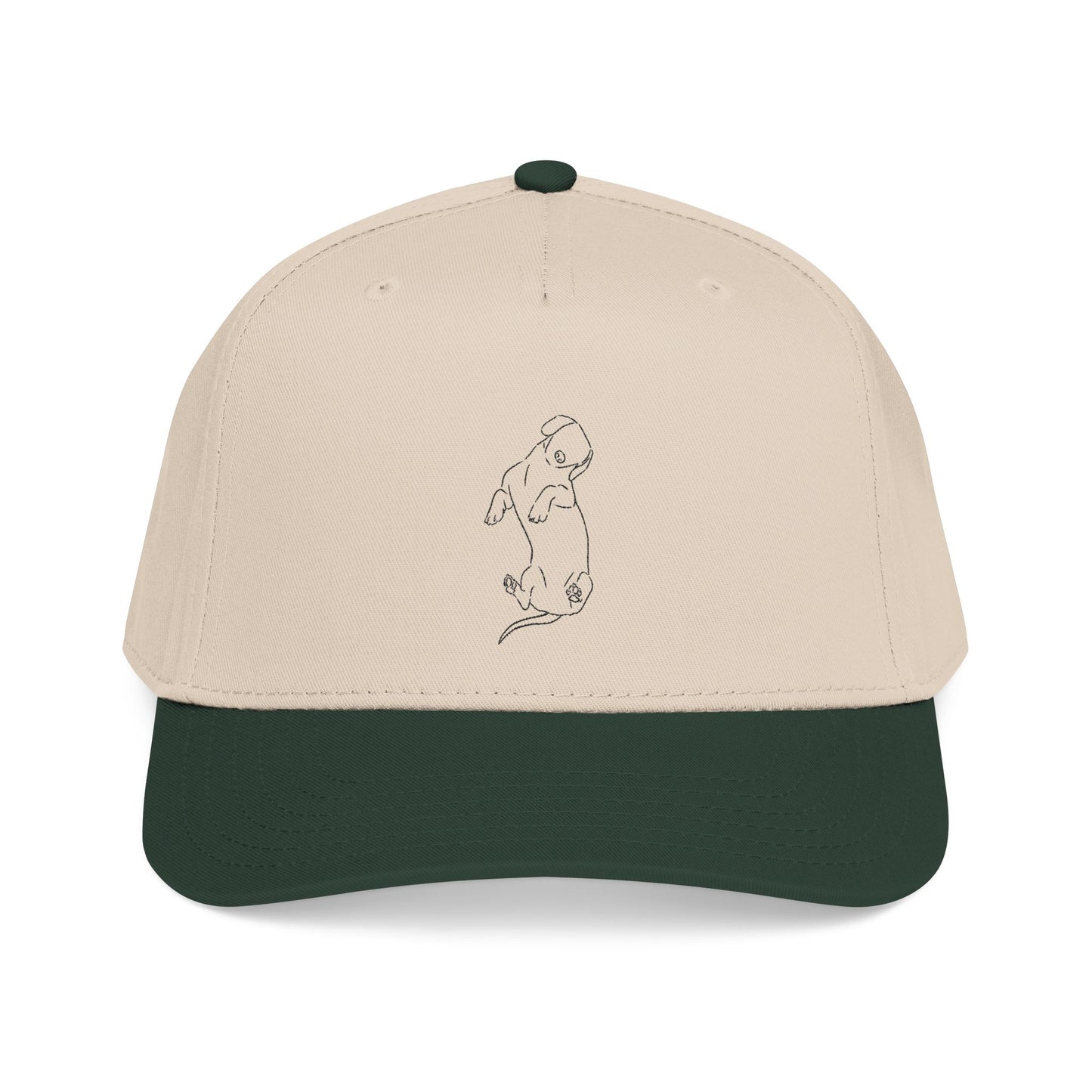 Dachshund Embroider Mid Profile Baseball Cap | Design 2