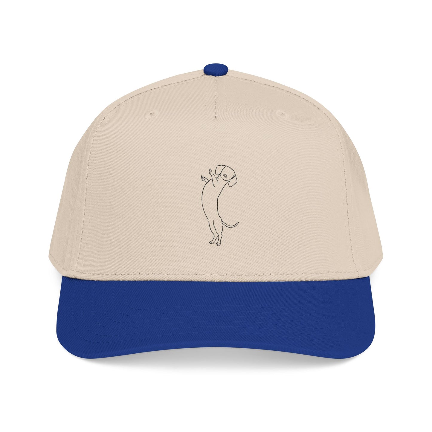 Dachshund Embroider Mid Profile Baseball Cap | Design 1