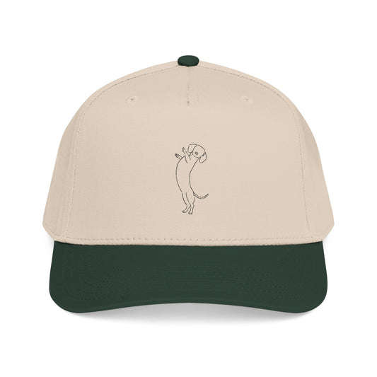 Dachshund Embroider Mid Profile Baseball Cap | Design 1