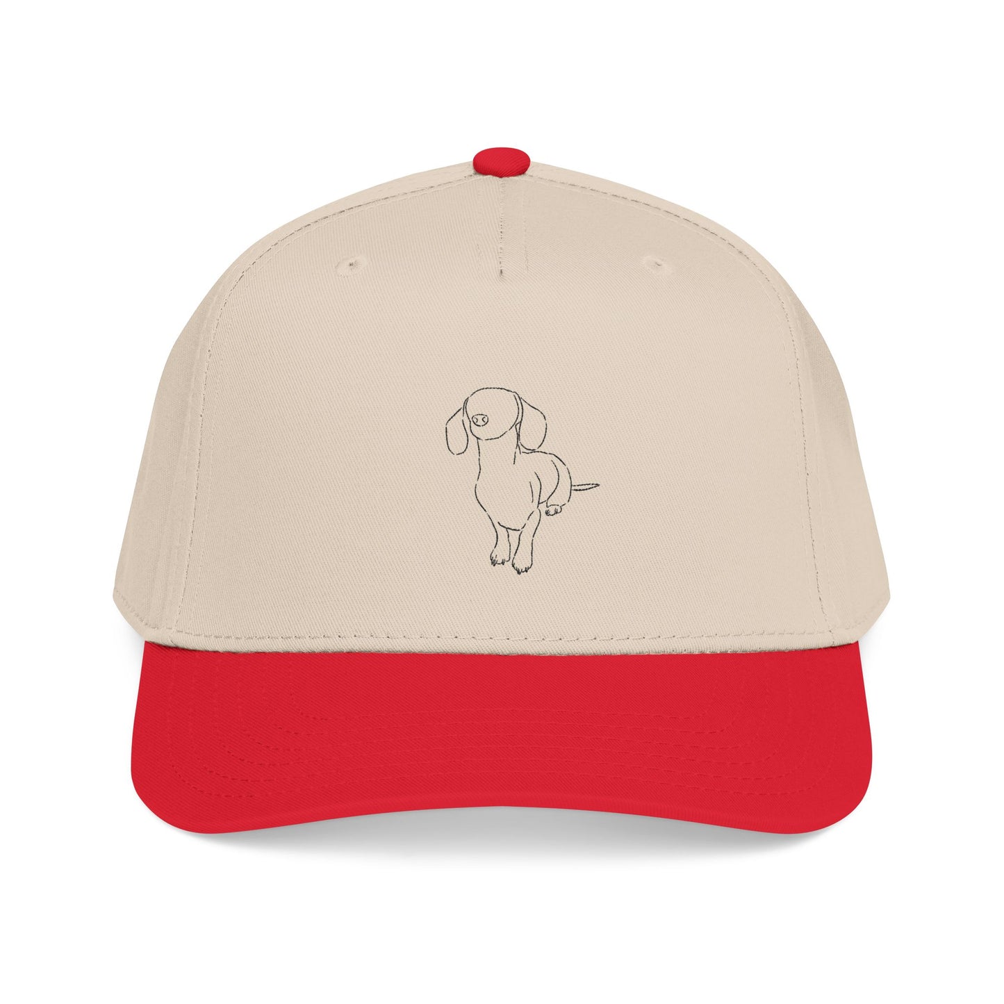 Dachshund Embroider Mid Profile Baseball Cap | Design 3