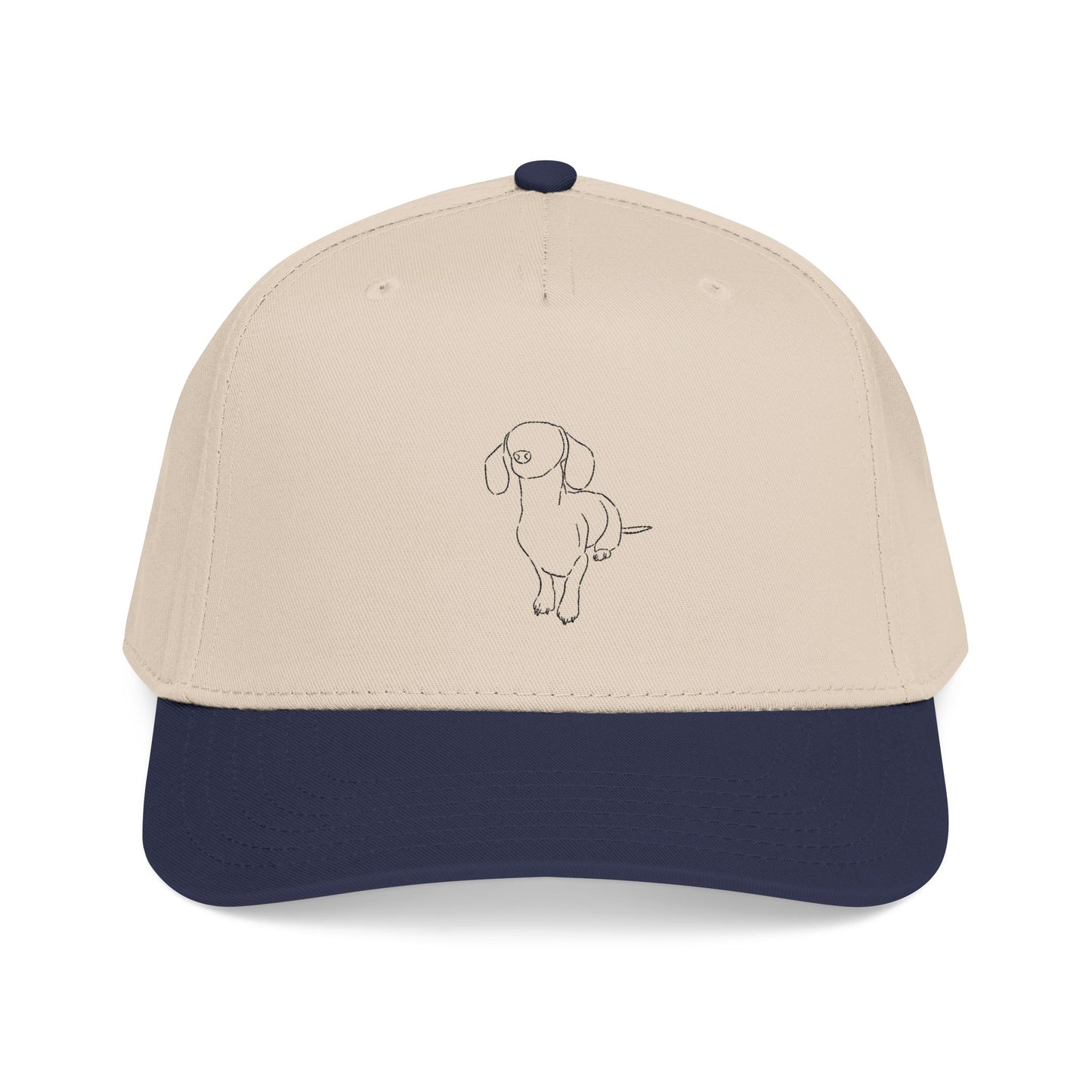 Dachshund Embroider Mid Profile Baseball Cap | Design 3