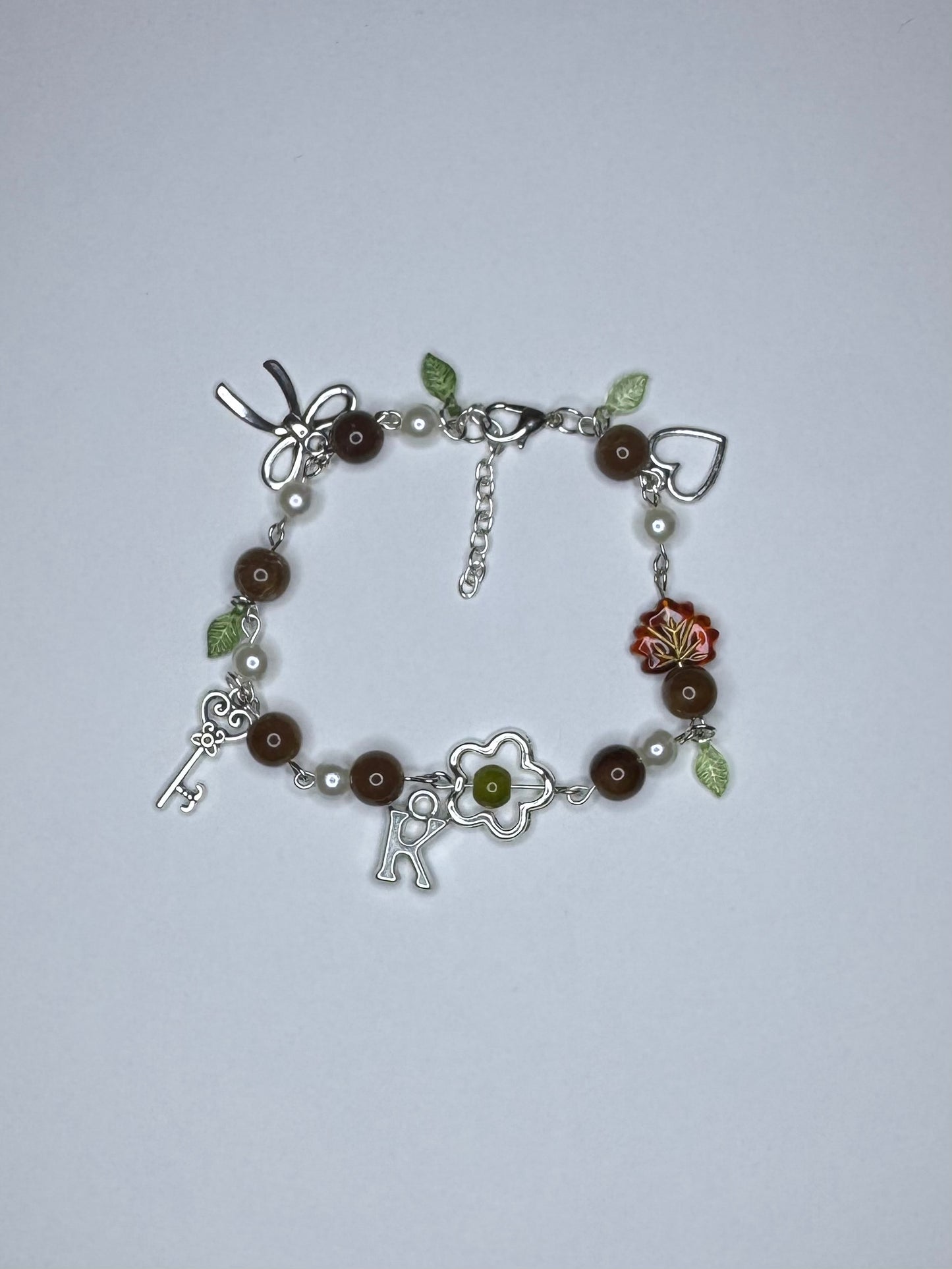 Fall Charm Bracelet . ݁ ˖🍁๋࣭ ⭑🍂༘⋆