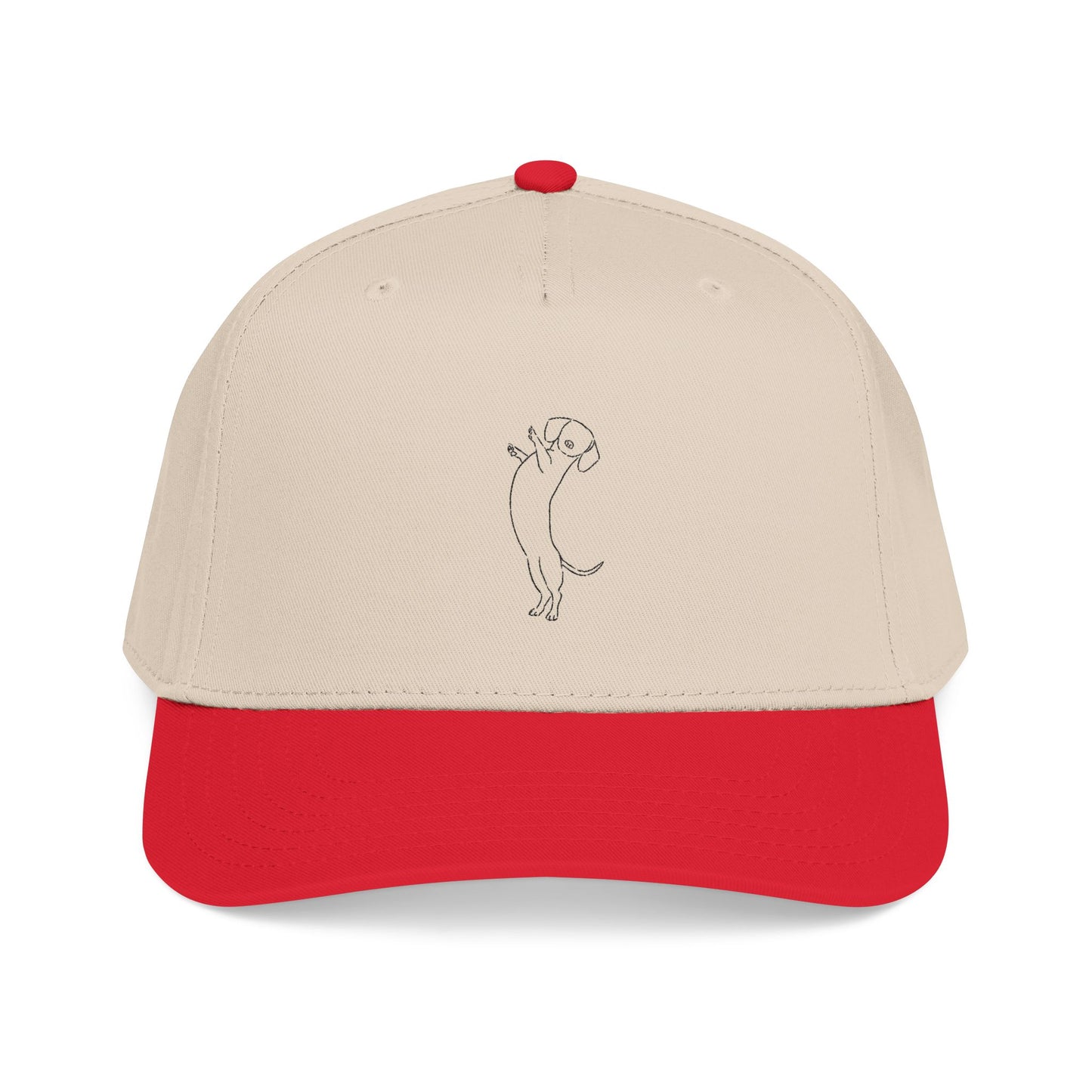 Dachshund Embroider Mid Profile Baseball Cap | Design 1