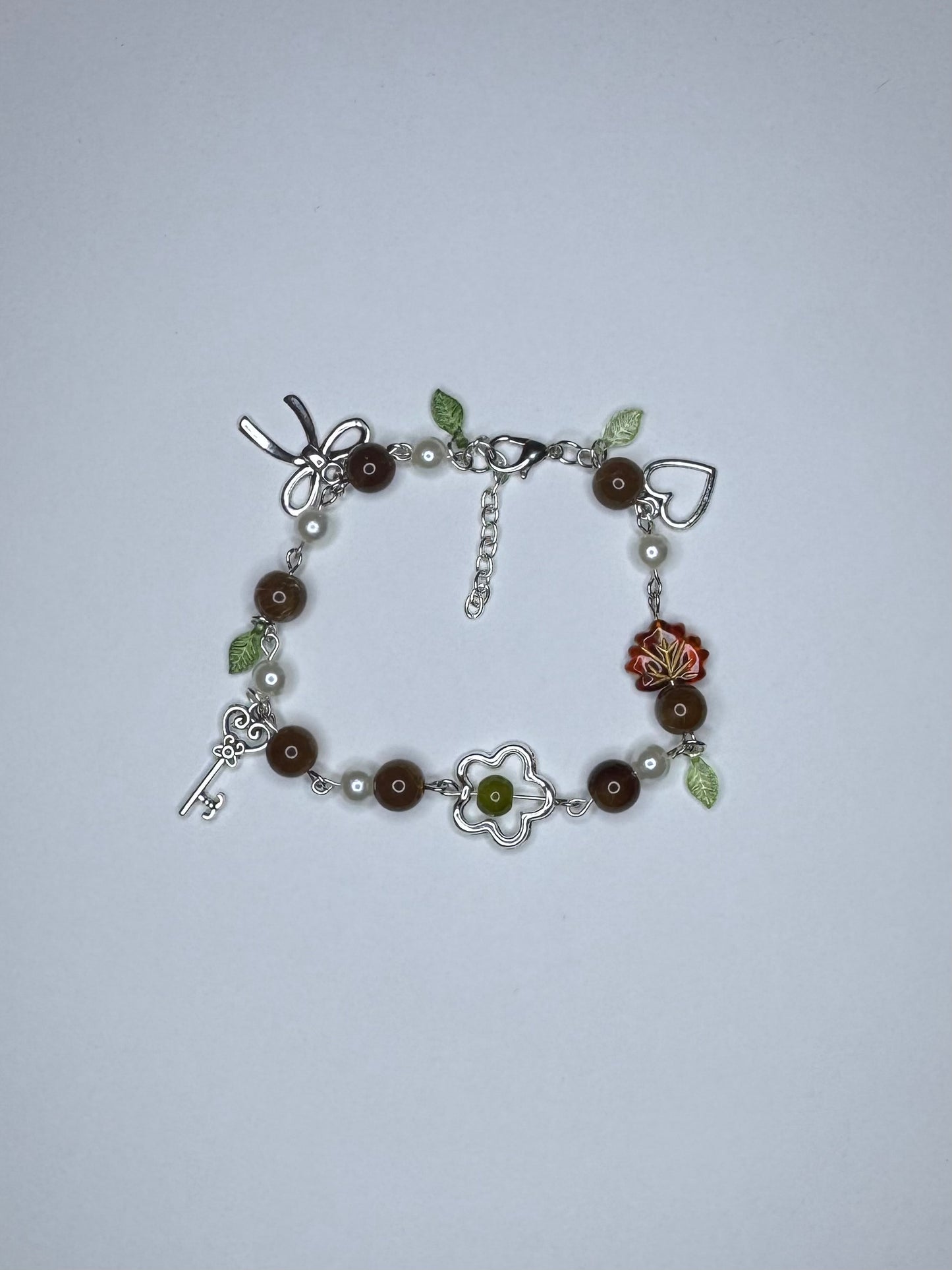 Fall Charm Bracelet . ݁ ˖🍁๋࣭ ⭑🍂༘⋆