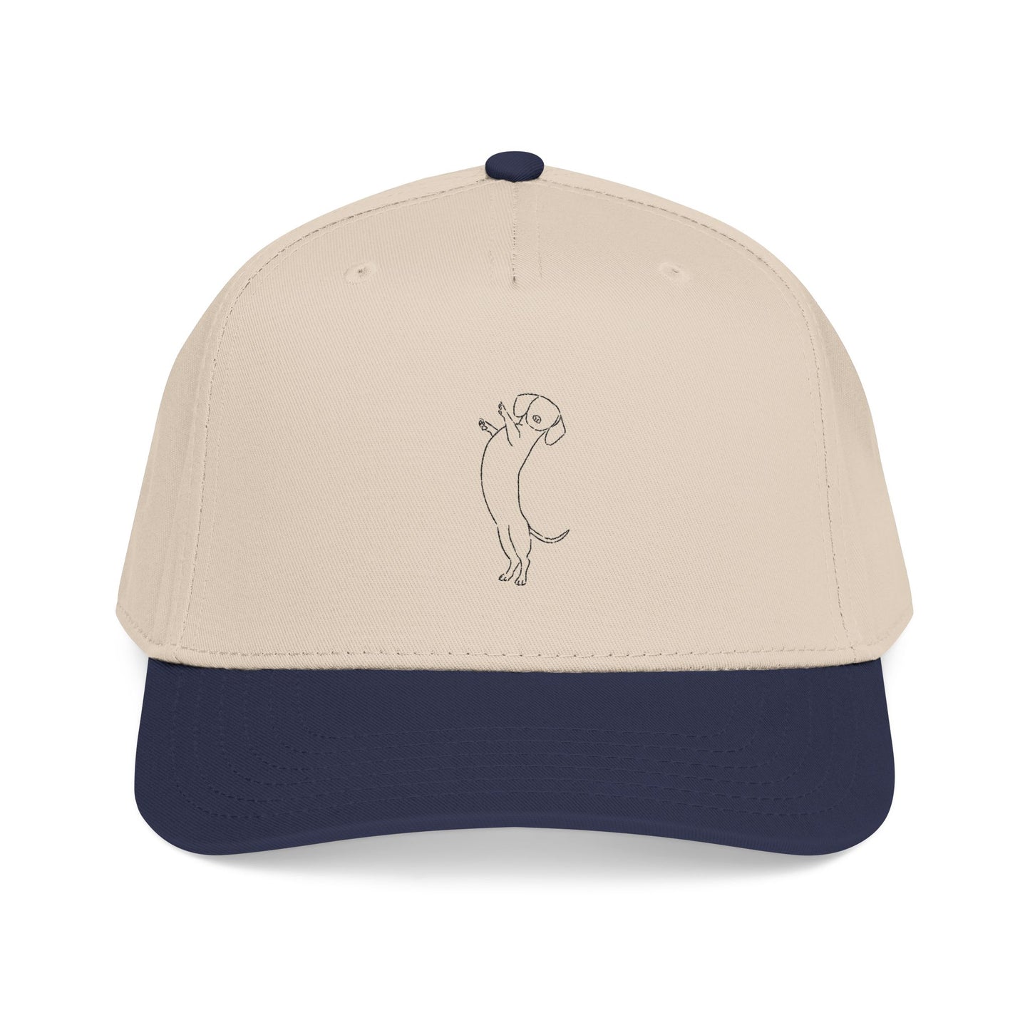 Dachshund Embroider Mid Profile Baseball Cap | Design 1