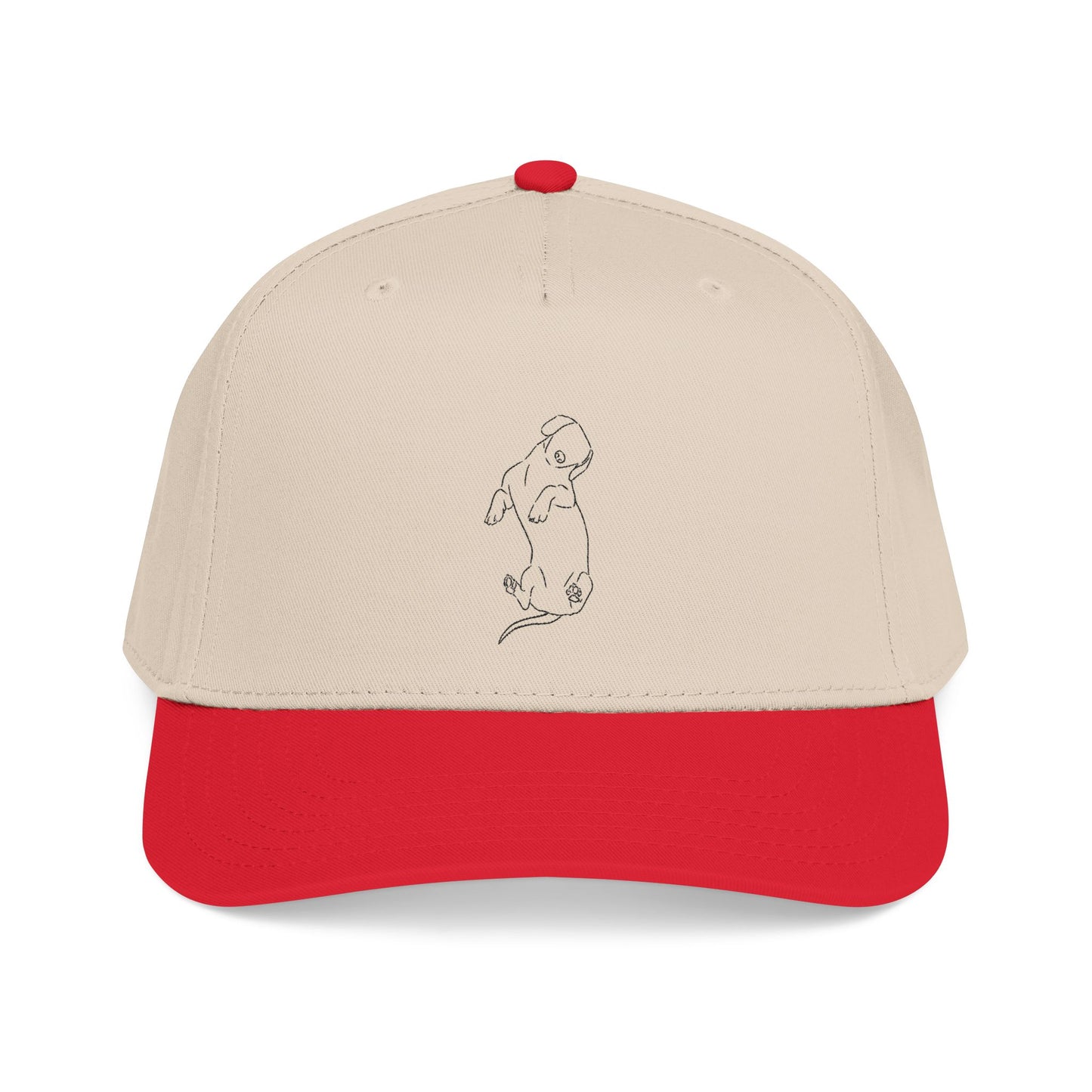 Dachshund Embroider Mid Profile Baseball Cap | Design 2