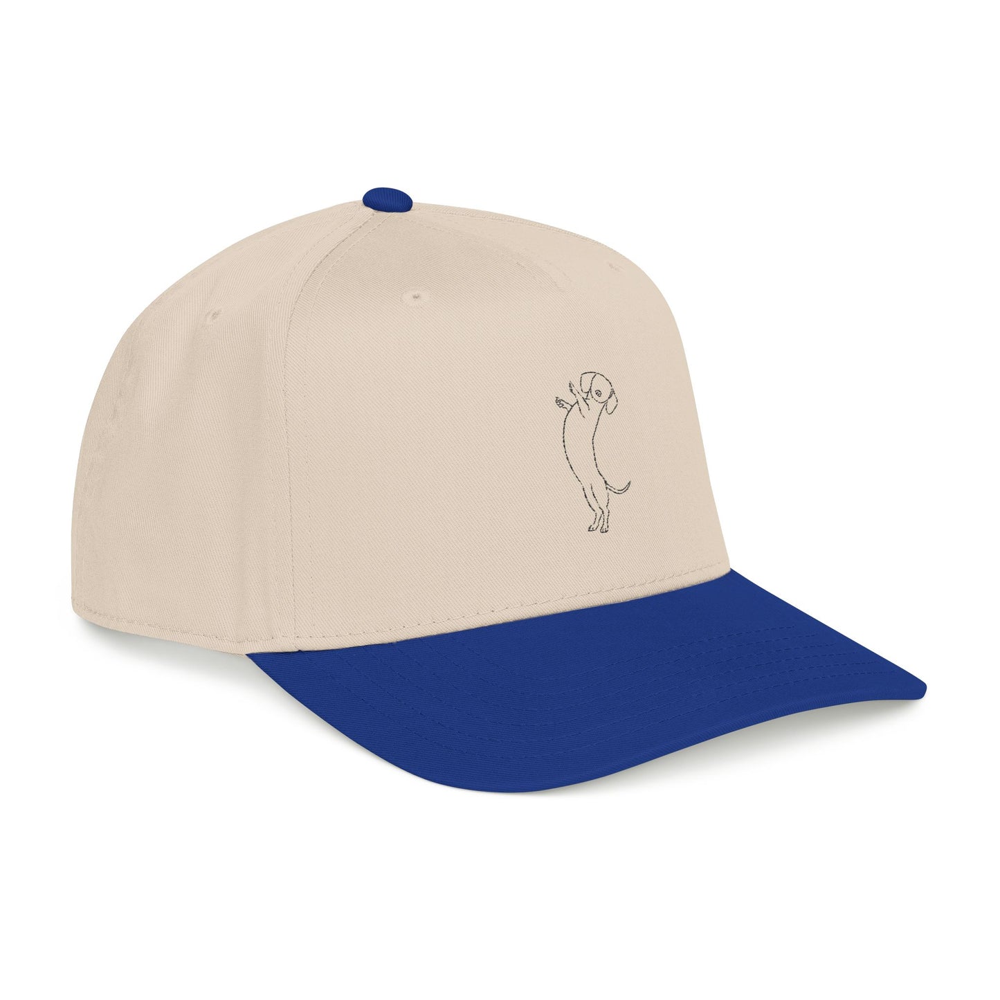 Dachshund Embroider Mid Profile Baseball Cap | Design 1
