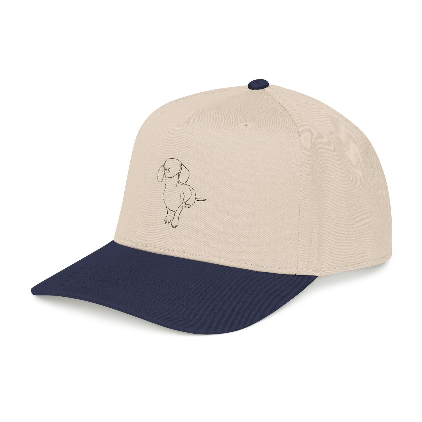 Dachshund Embroider Mid Profile Baseball Cap | Design 3