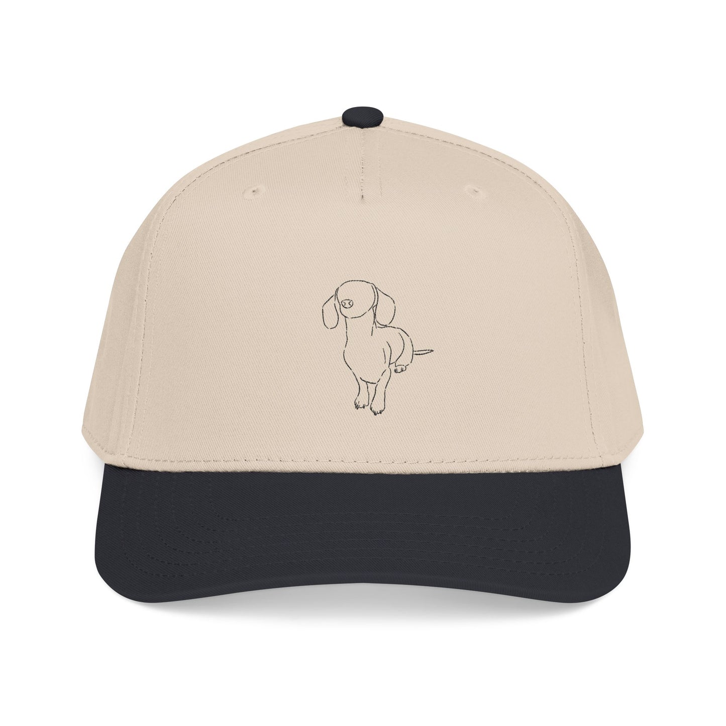 Dachshund Embroider Mid Profile Baseball Cap | Design 3