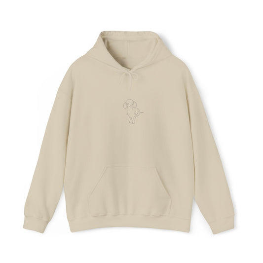 Dachshund Embroider Hoodie | Design 3