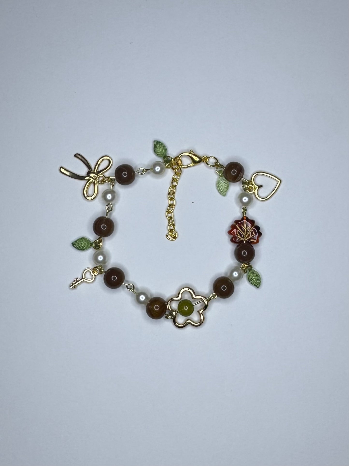 Fall Charm Bracelet . ݁ ˖🍁๋࣭ ⭑🍂༘⋆